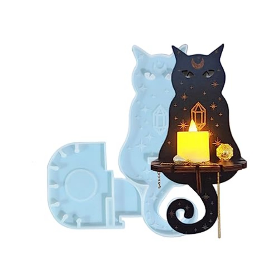 Candle Holder Decor - 레진 몰드 실리콘, 벽걸이 양초 홀더