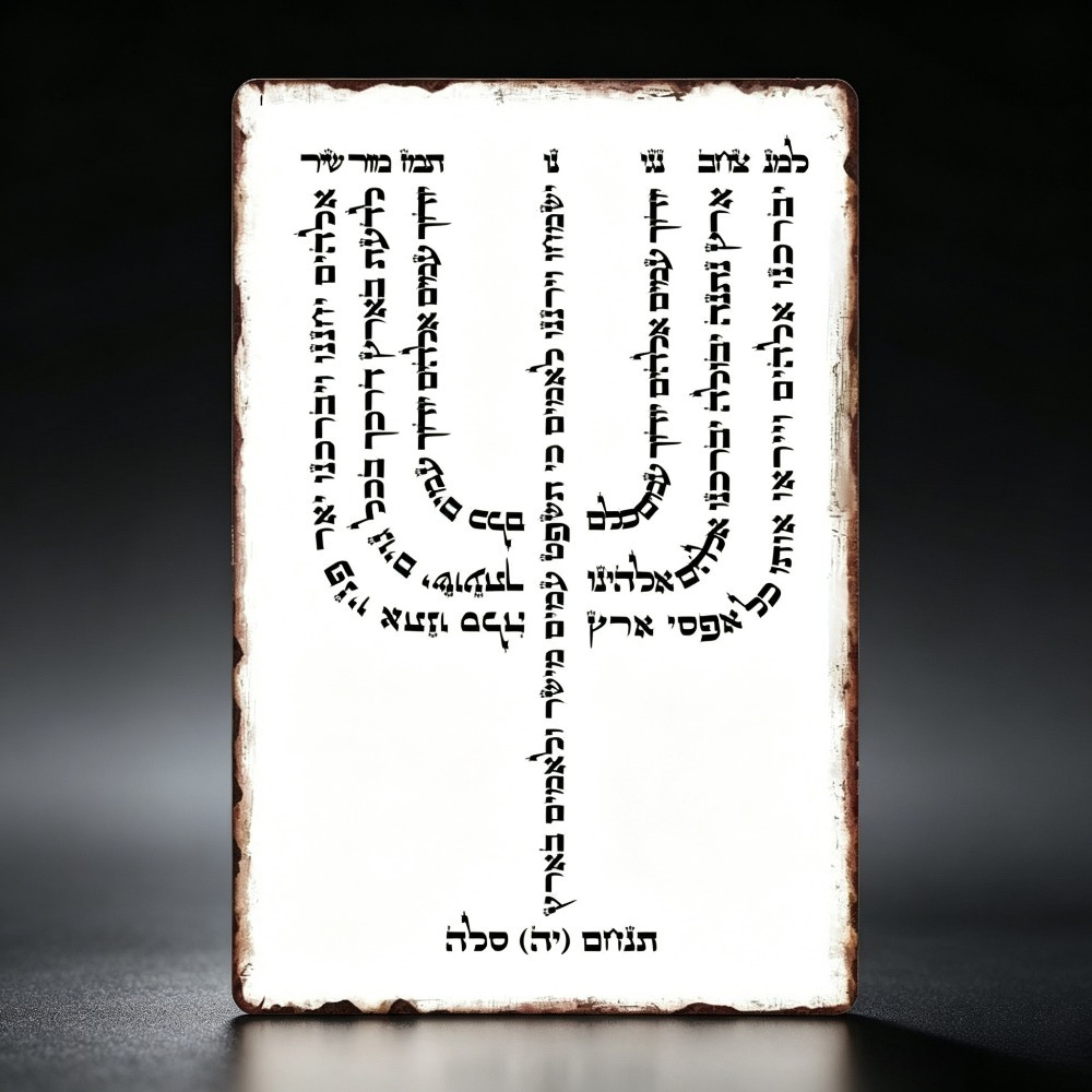Wall Art - CIFBUY 빈티지 히브리어 YHVH 알루미늄 벽