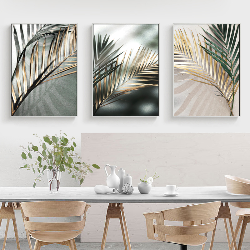 Abstract Canvas Set - 3개 세트 프레임리스 장식용 아트 프린트,