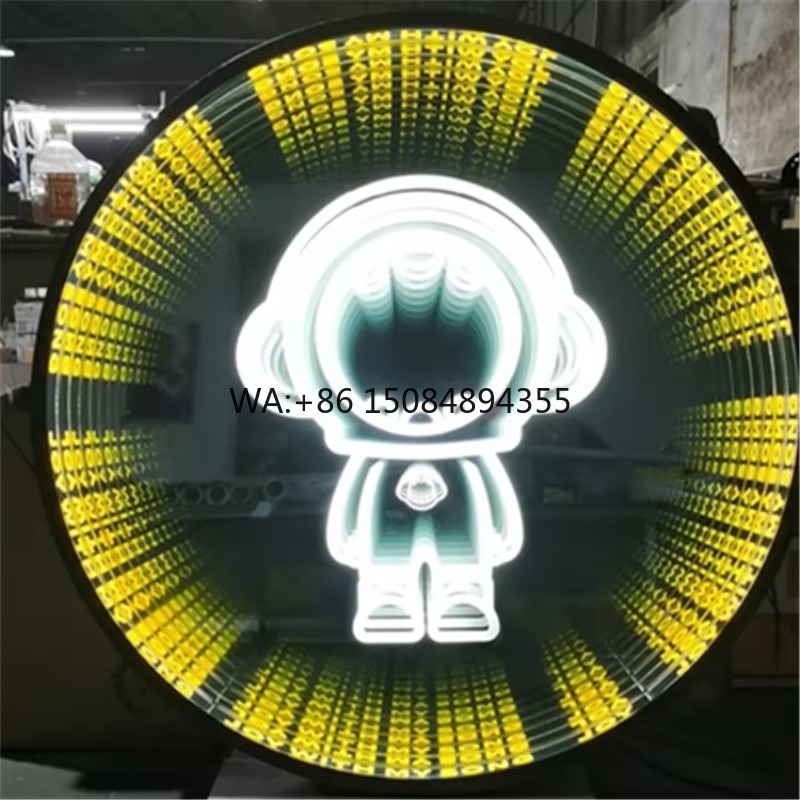 Decorative Mirror - 맞춤형 3D LED 무한 거울 사인