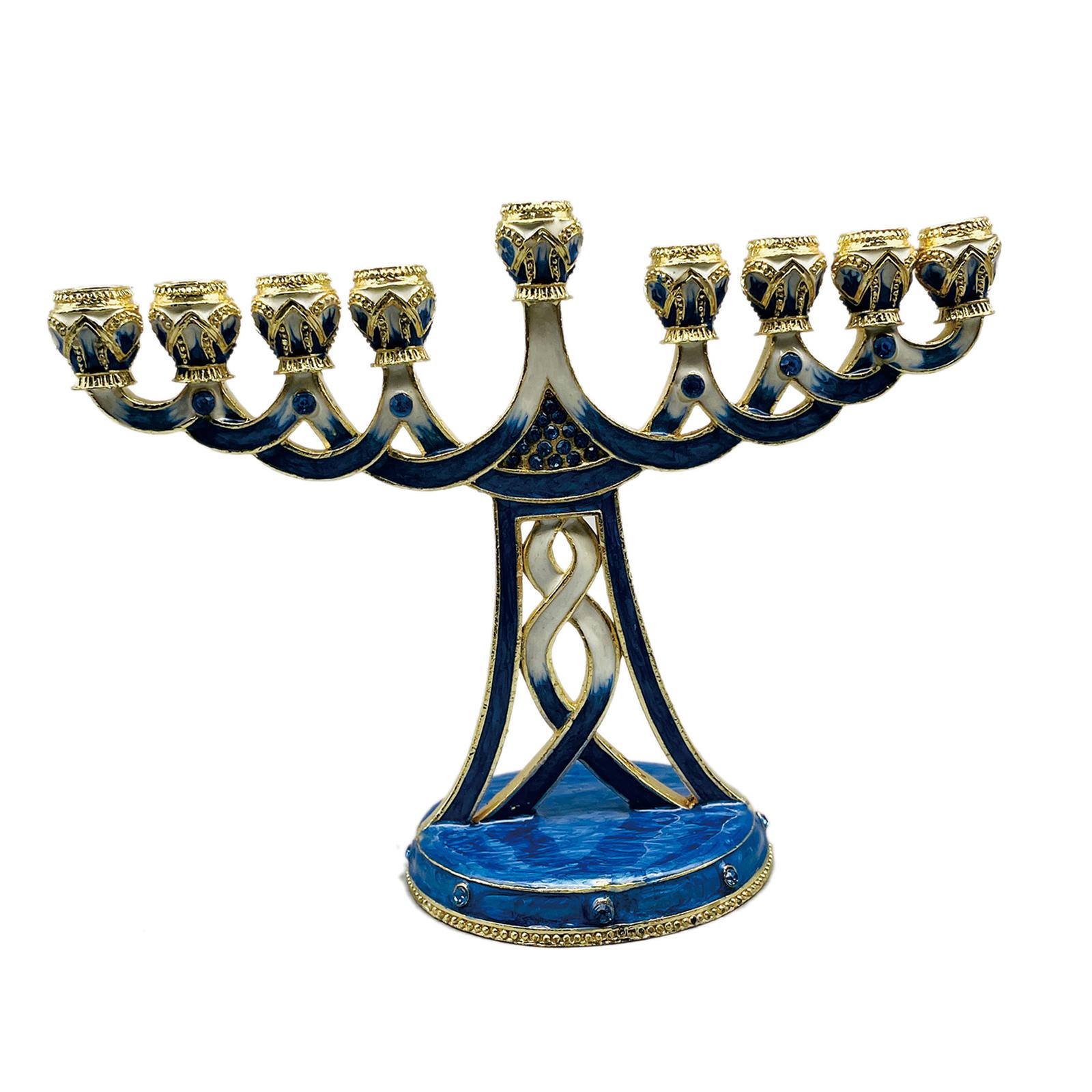 에나멜 마감의 고풍스러운 9개의 촛대가 달린 캔들 홀더 - Candle Holder Decor 리뷰 및 가격