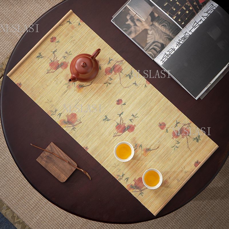 대나무 소재 테이블 러너, 나비와 꽃무늬가 프린트된 중 - Table Runner 리뷰 및 가격
