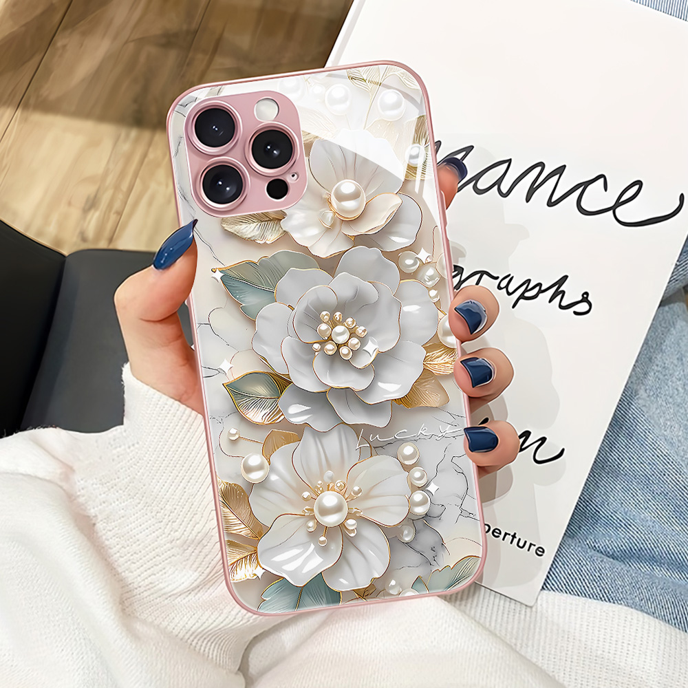핑크 플라워 강화유리 폰 케이스 삼성 S26 울트라 S - Vase Decor 리뷰 및 가격