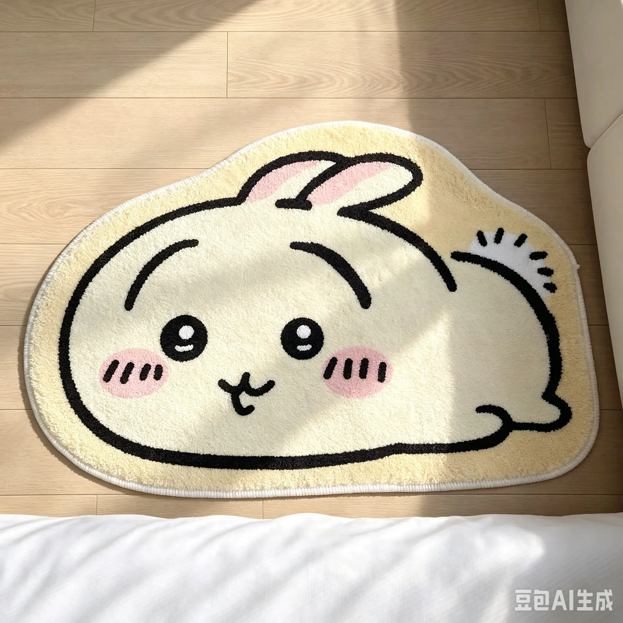 치이카와 만화 캐릭터 러그, 하치와레 우사기 인형, 바 - Interior Design Living Room 리뷰 및 가격