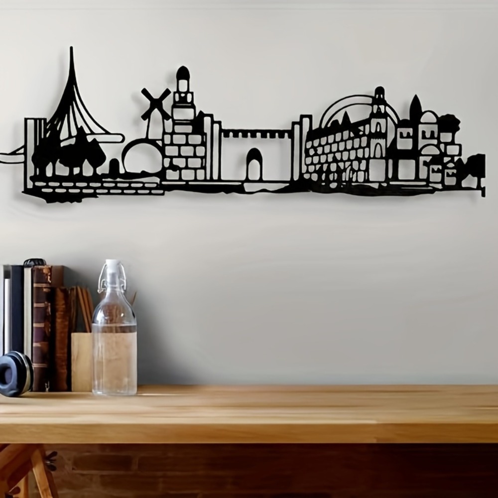 CIFBUY 금속 벽 장식 예술품, 예루살렘 스카이라인 - Wall Art 리뷰 및 가격