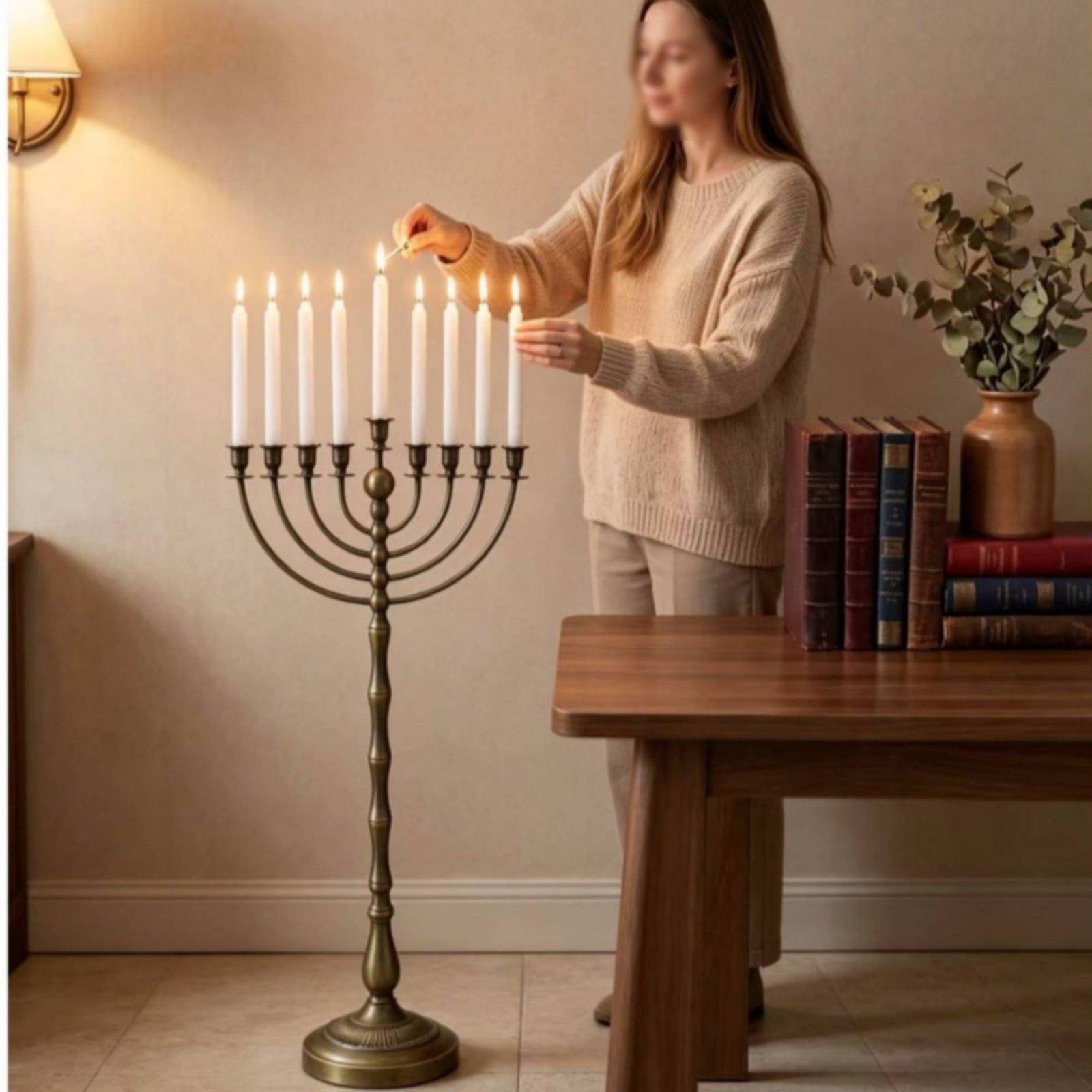 높이가 있는 청동 캔들라, 9개의 촛대가 달린 플로어  - Candle Holder Decor 리뷰 및 가격