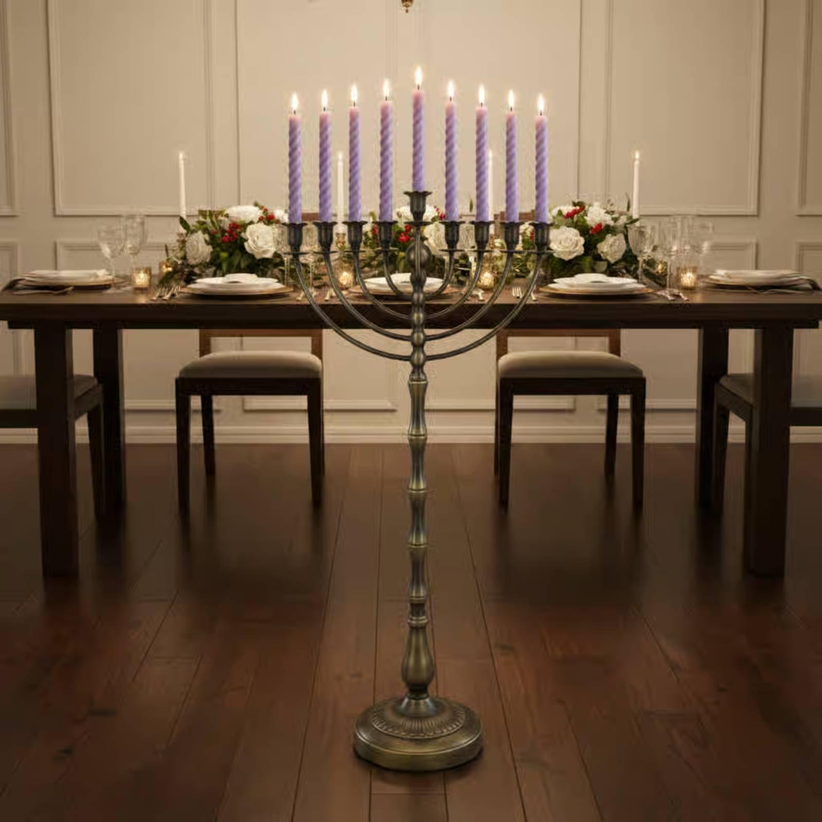 높이가 있는 청동 캔들라, 9개의 촛대가 달린 플로어  - Candle Holder Decor 리뷰 및 가격