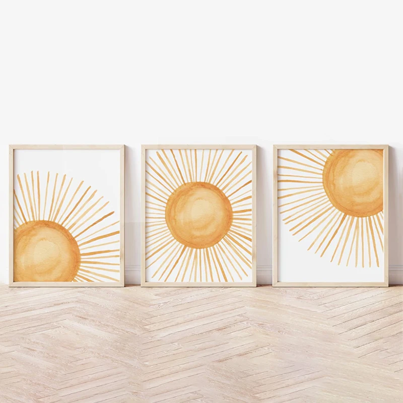 프레임이 없는 캔버스 그림 3점 세트, 보헤미안 스타일 - Abstract Canvas Set 리뷰 및 가격